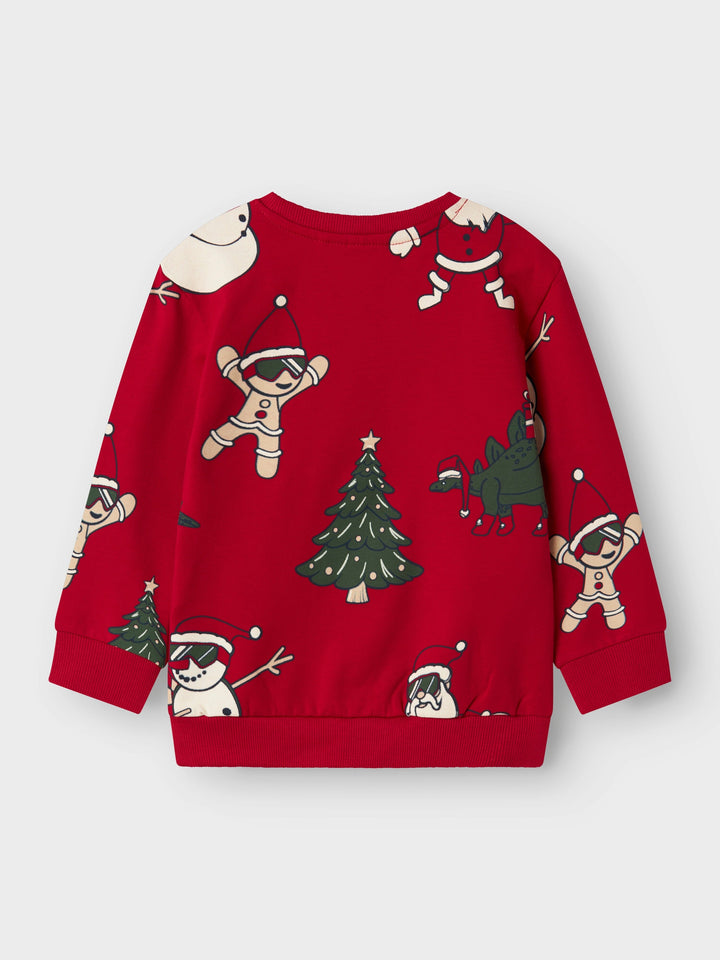 Name It - Nmmroka Ls Nreg Sweat Box - 4845820 Jester Red Sweatshirts 