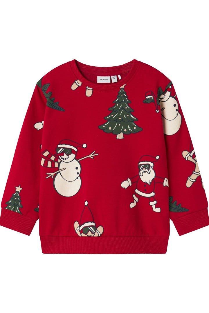 Name It - Nmmroka Ls Nreg Sweat Box - 4845820 Jester Red Sweatshirts 
