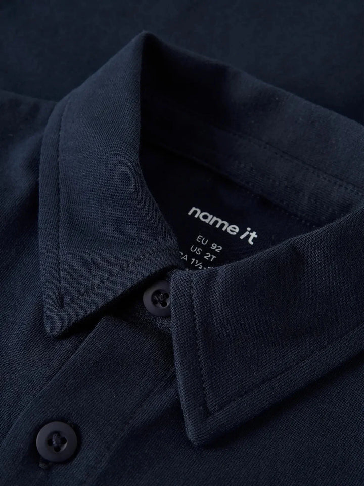 Name It - Nmmronalo Ls Jersey Shirt - 4874457 Navy Blazer Skjorter 