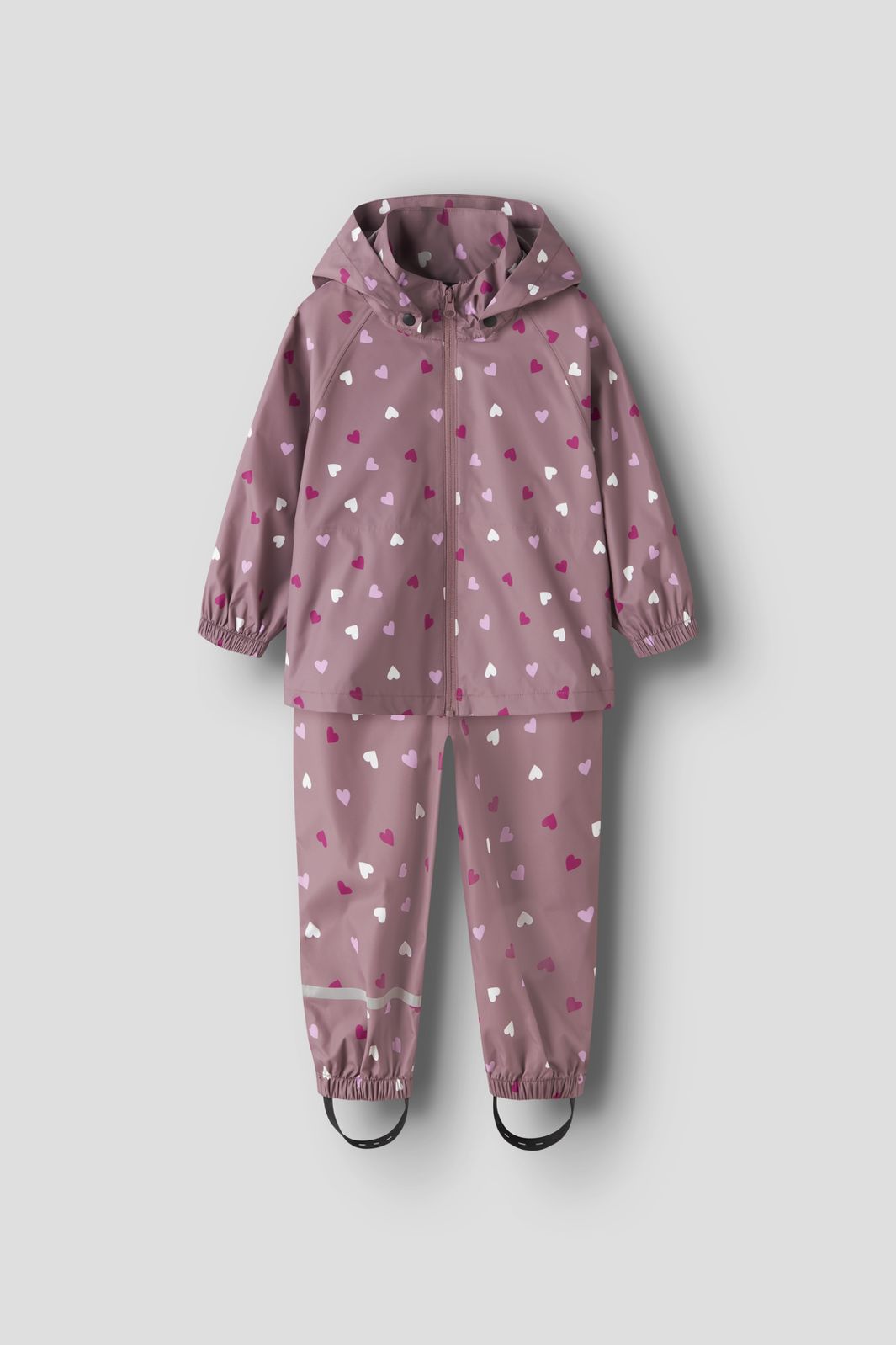 Name It - Nmndrain05 Rain Set - 5108589 Wistful Mauve Hearts