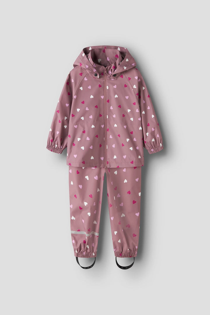 Name It - Nmndrain05 Rain Set - 5108589 Wistful Mauve Hearts