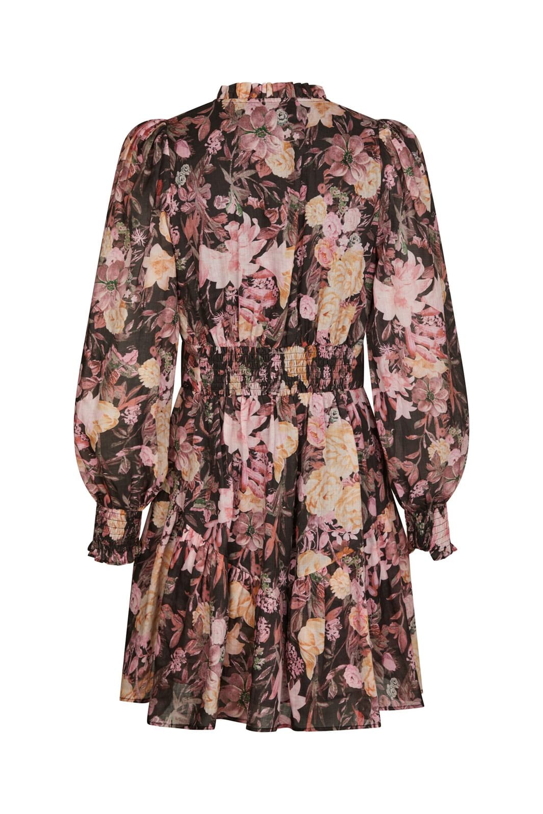 Neo Noir - Aberto Big Flower Dress 166923 - 100 - Black