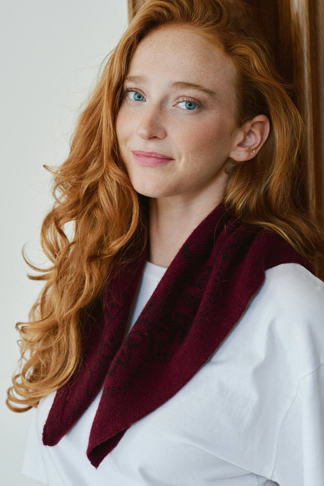 Neo Noir - Adelina Paisley Knit Scarf 169506 - 682 - Wine Tørklæder 