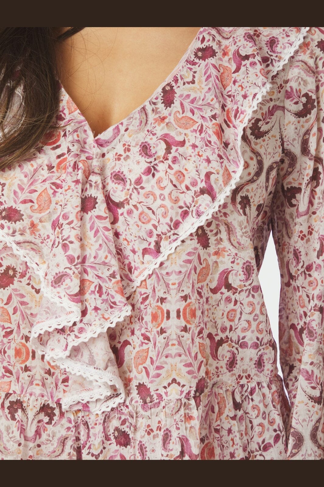 Neo Noir - Ajda Paisley Dance Blouse 167762 - 165 - Rose