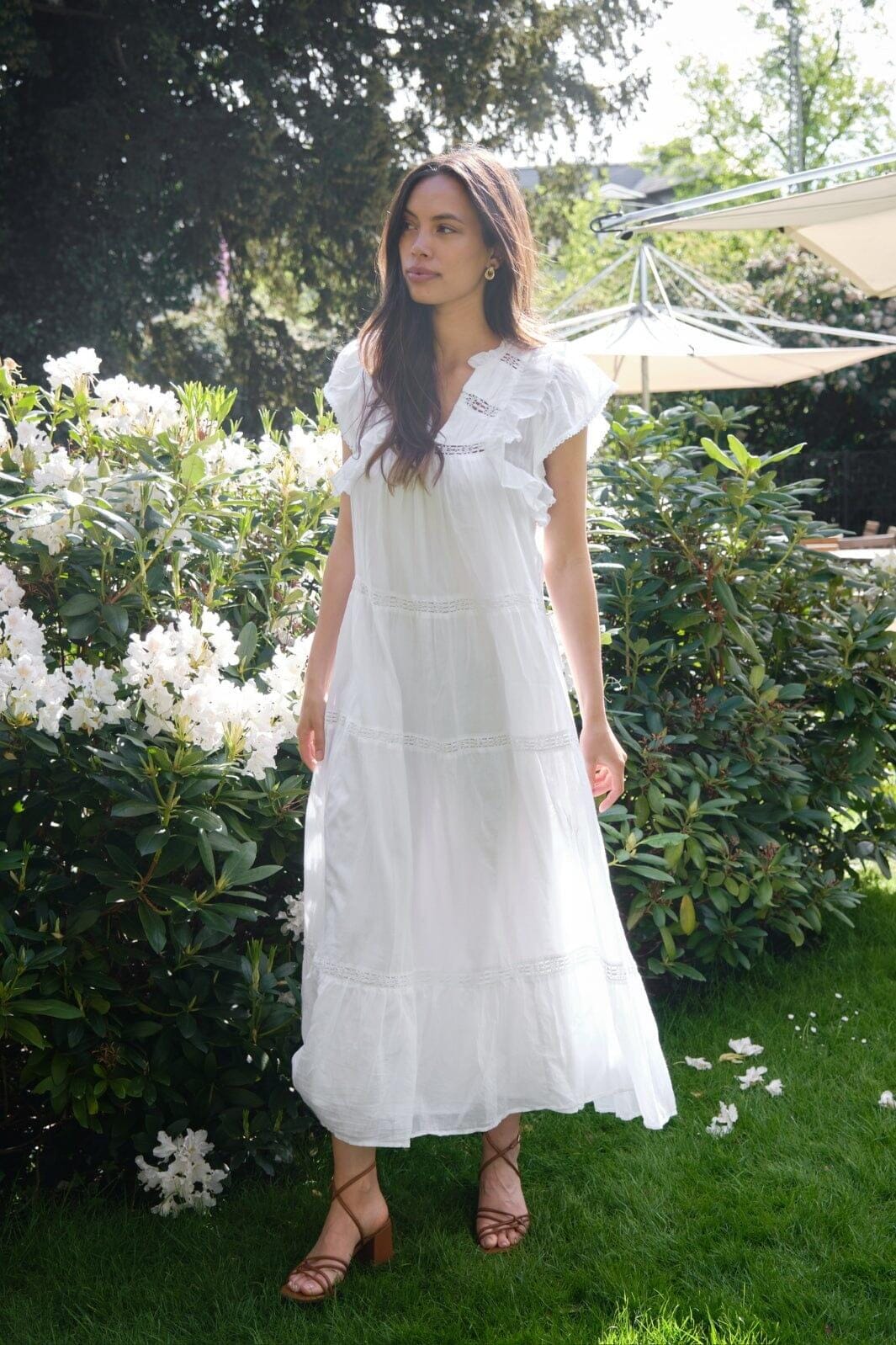 Neo Noir - Ankita S Voile Dress - White Kjoler 