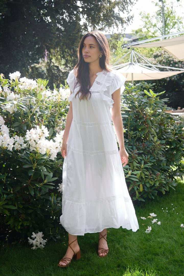 Neo Noir - Ankita S Voile Dress - White Kjoler 