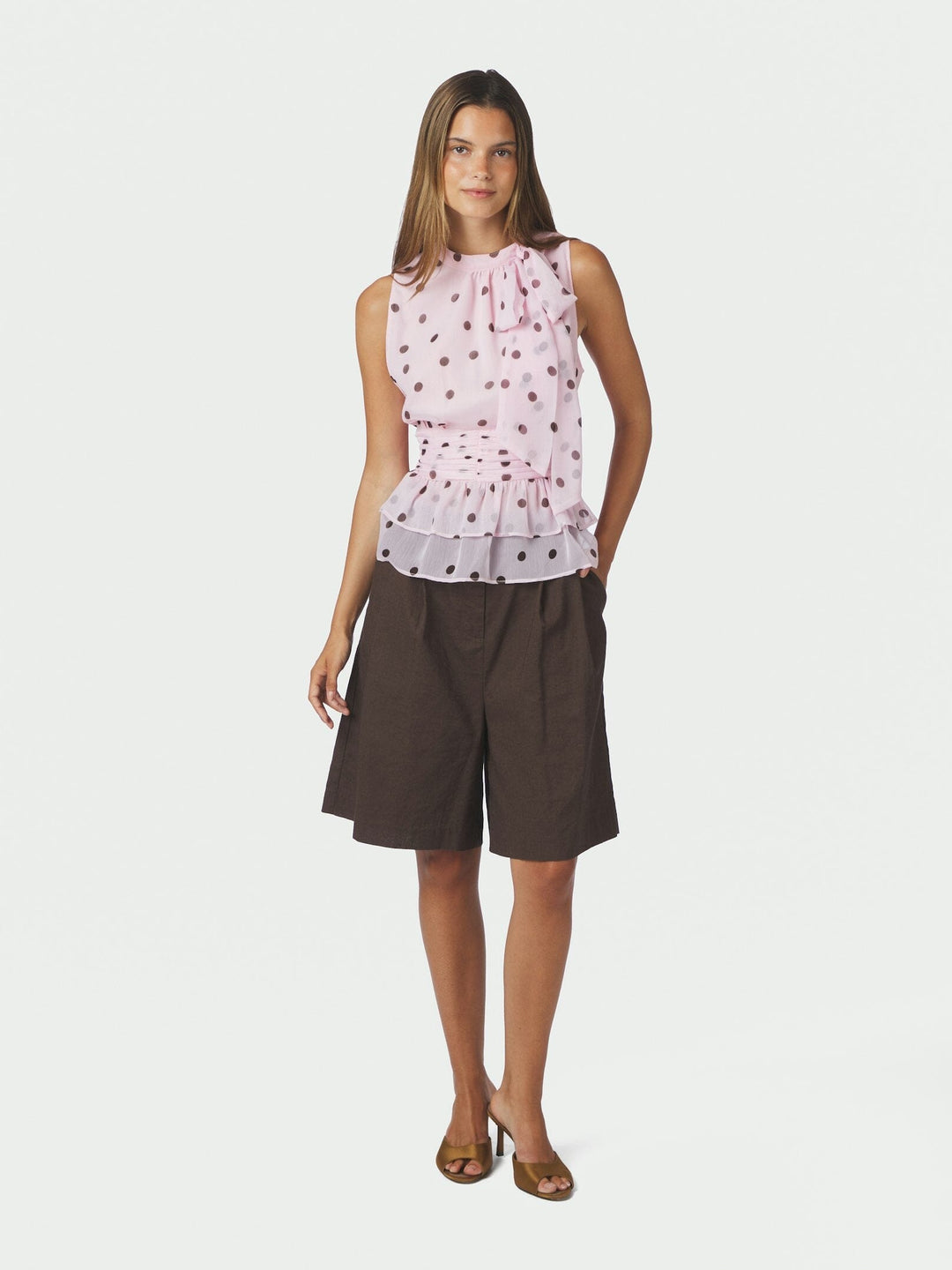 Neo Noir - Ansol Big Dot Top 170503 - 754 - Light Pink Toppe 