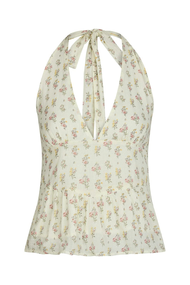 Neo Noir - Ariet Fine Print Top 165346 - 122 - Creme