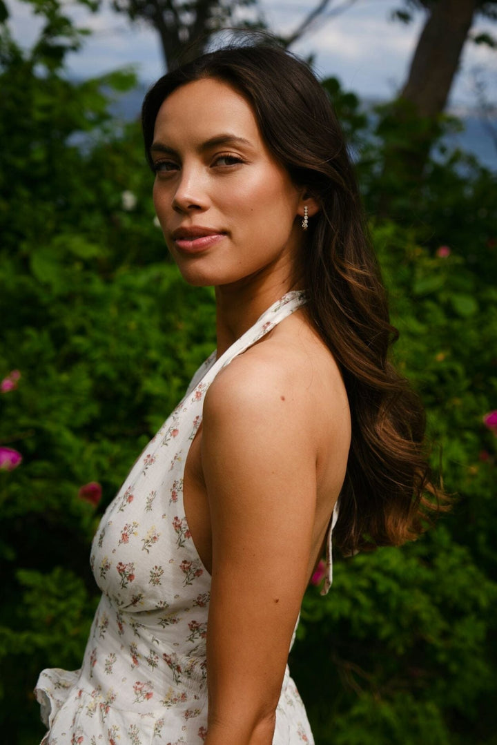 Neo Noir - Ariet Fine Print Top 165346 - 122 - Creme Toppe 