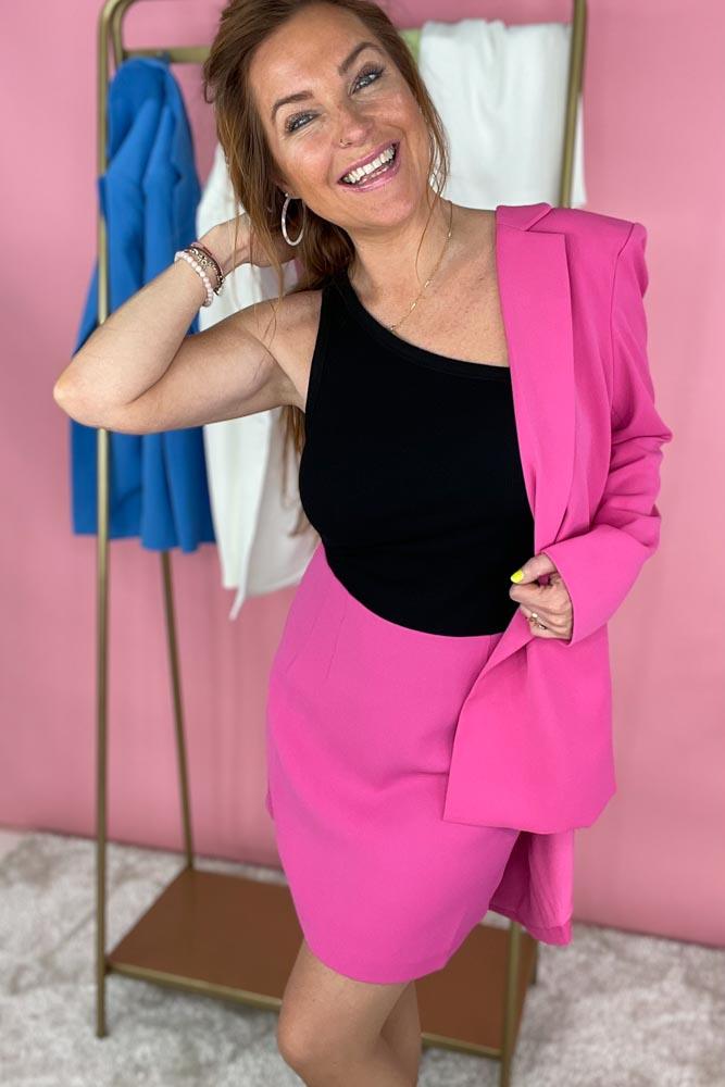 Neo Noir - Avery Blazer - Pink Blazere 