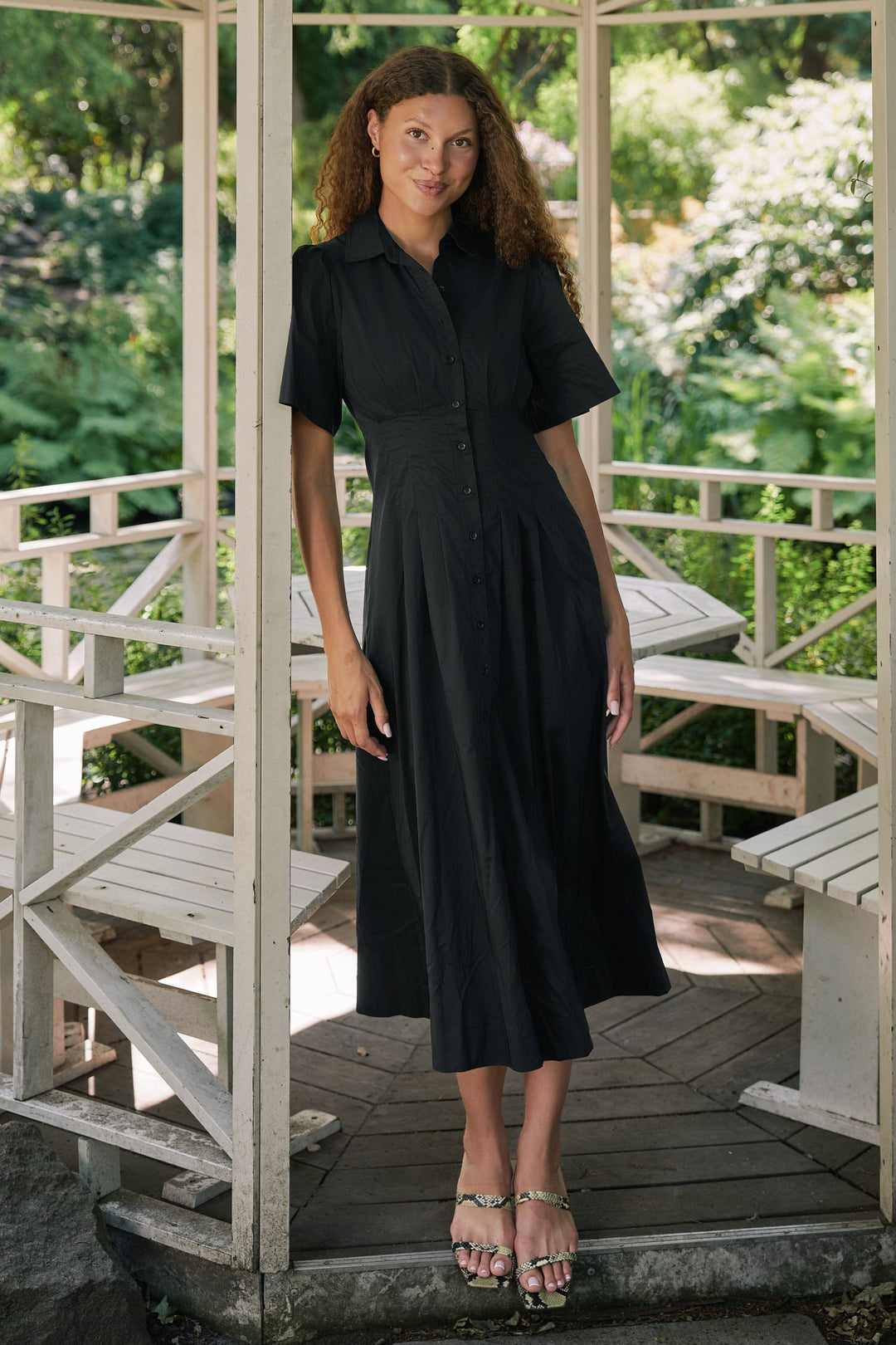 Neo Noir - Baia Poplin Dress 165343 - 100 - Black Kjoler 