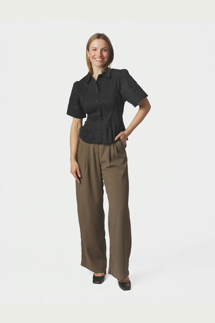 Neo Noir - Balara Poplin Shirt 167002 - 100 - Black