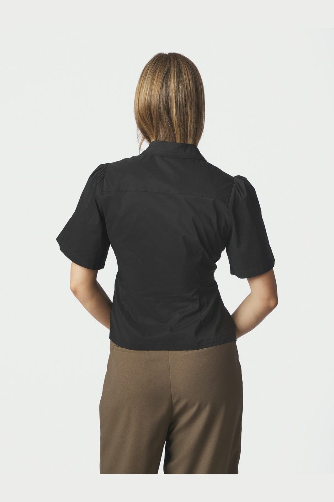 Neo Noir - Balara Poplin Shirt 167002 - 100 - Black