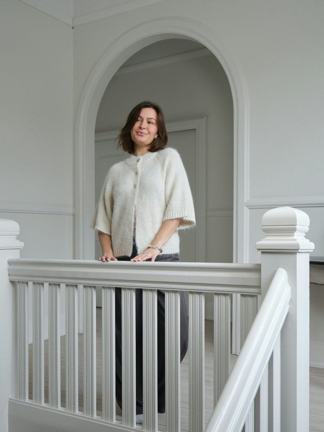 Neo Noir - Benuta Fluffy Knit Cardigan 165816 - 121 - Off White Cardigans 