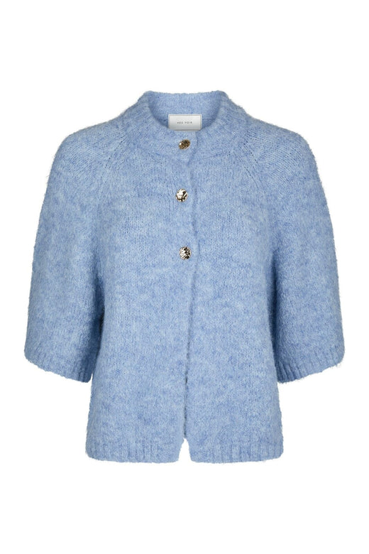Neo Noir - Benuta Fluffy Knit Cardigan 165816 - 142 - Dusty Blue