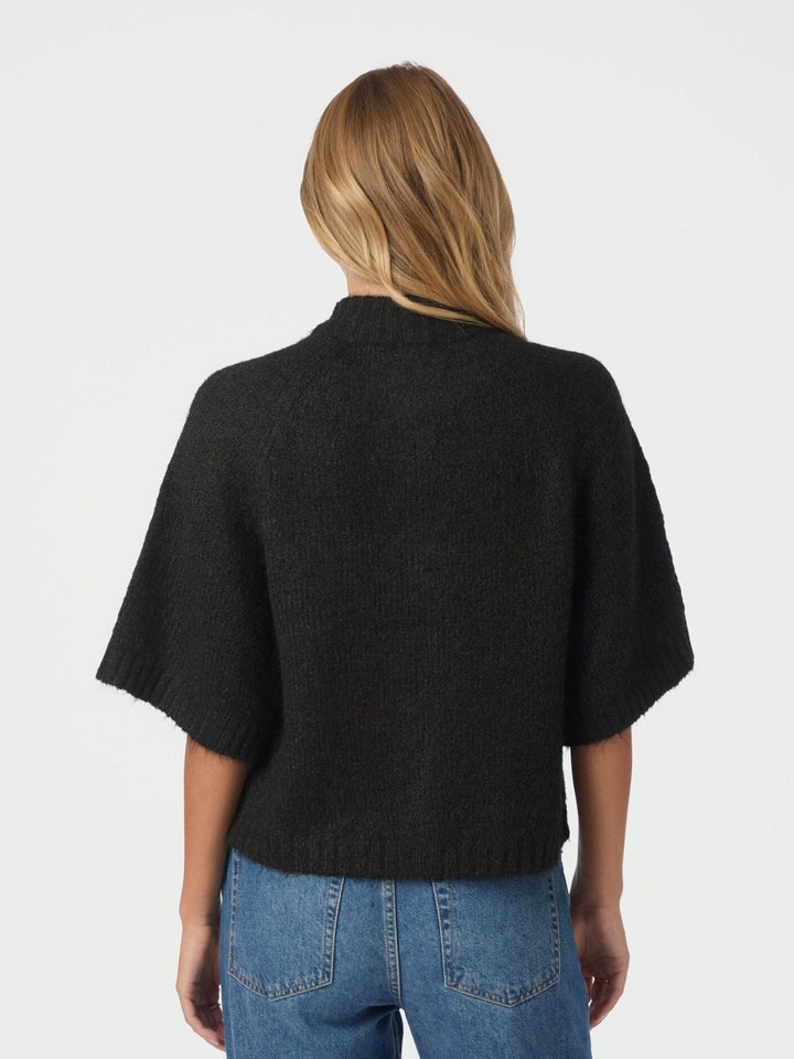 Neo Noir - Benuta Fluffy Knit Cardigan 165816 - 676 - Dark Brown Cardigans 