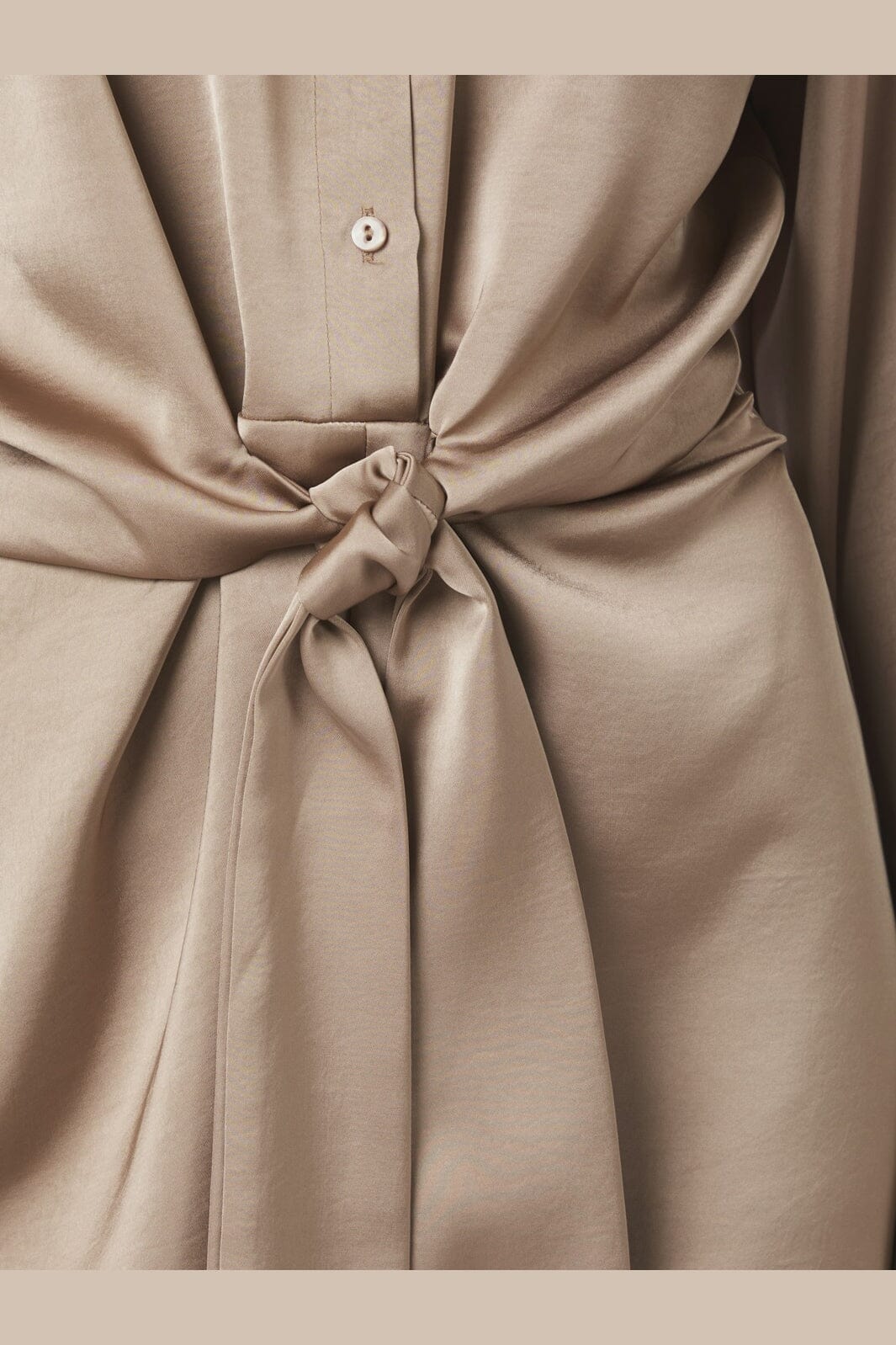 Neo Noir - Biria Heavy Sateen Dress 166792 - 811 - Dark Taupe