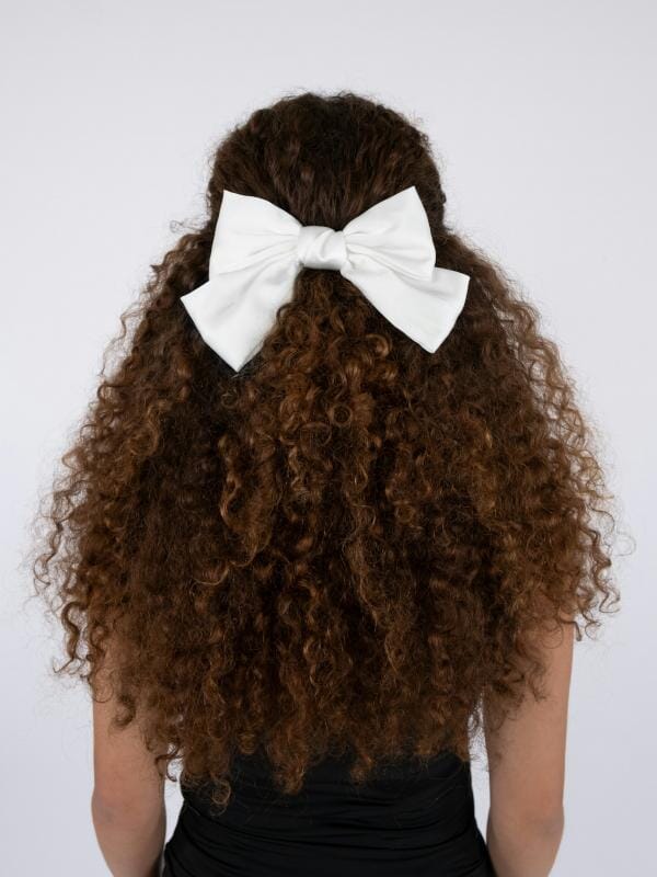 Neo Noir - Bow Hair Clip - White 