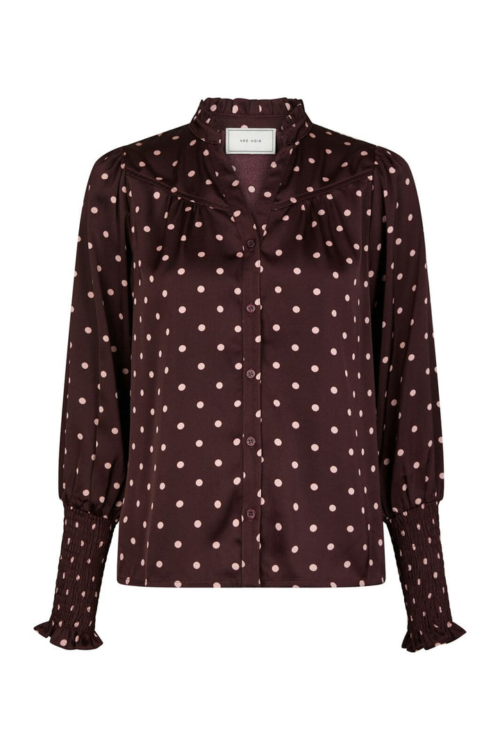 Neo Noir - Camisa Dot Blouse 167161 - 174 - Burgundy