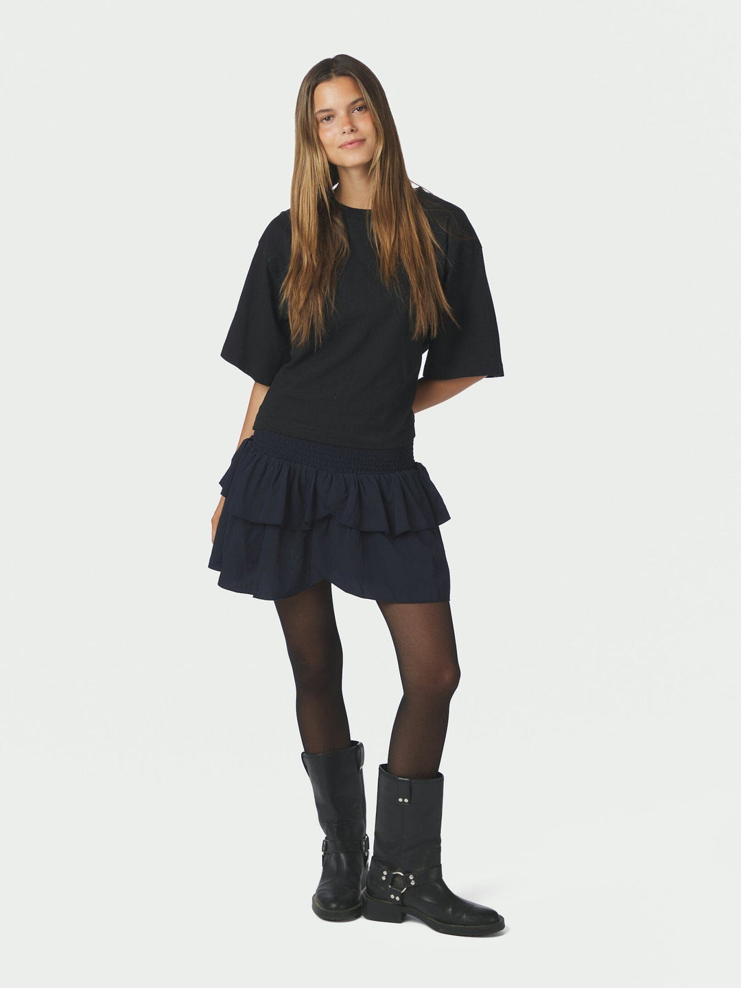 Neo Noir - Carin R Skirt - Navy Nederdele 