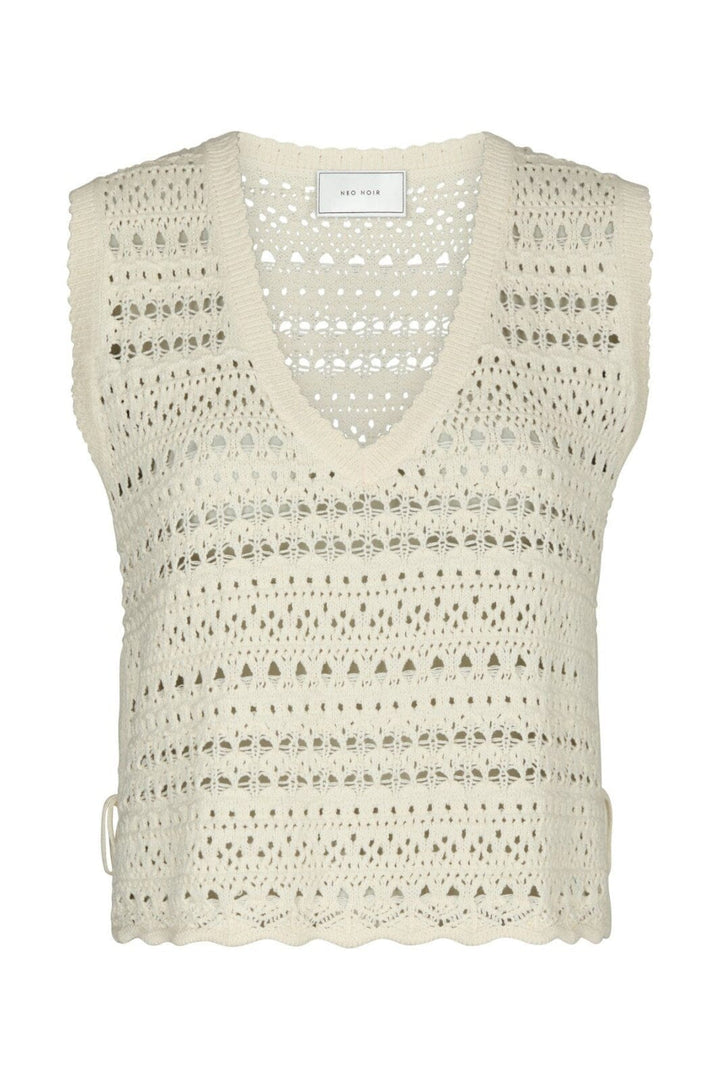 Neo Noir - Catana Crochet Knit Top 165990 - 122 - Creme