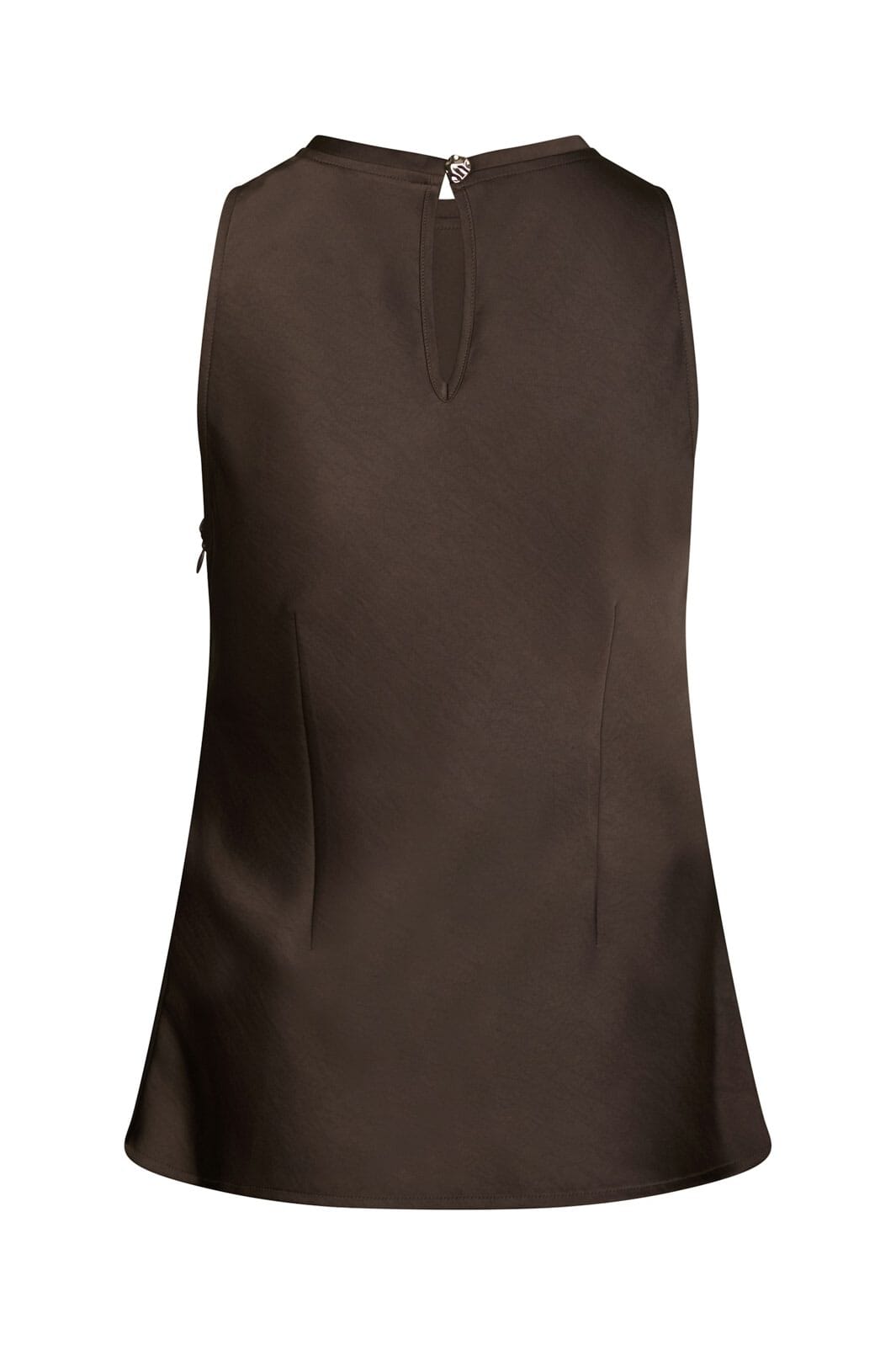 Neo Noir - Celina Heavy Sateen Top 167209 - 676 - Dark Brown