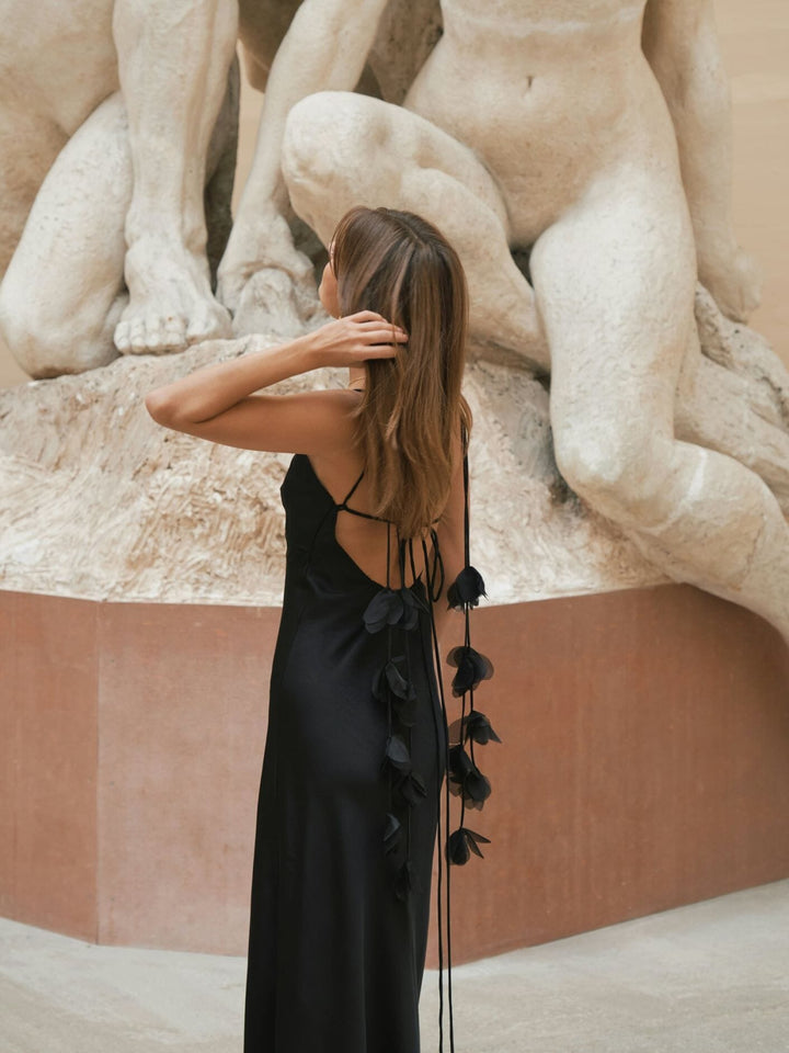 Neo Noir - Colly Heavy Sateen Dress 166978 - 100 - Black Kjoler 