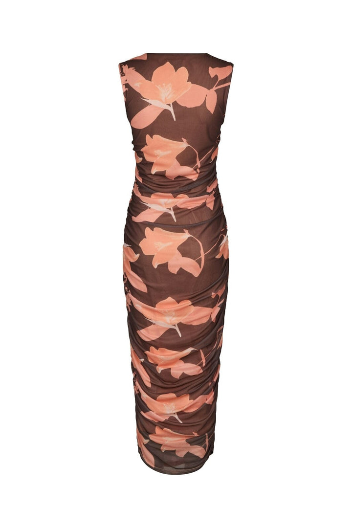 Neo Noir - Corilina Flower Mesh Dress 168542 - 210 - Brown