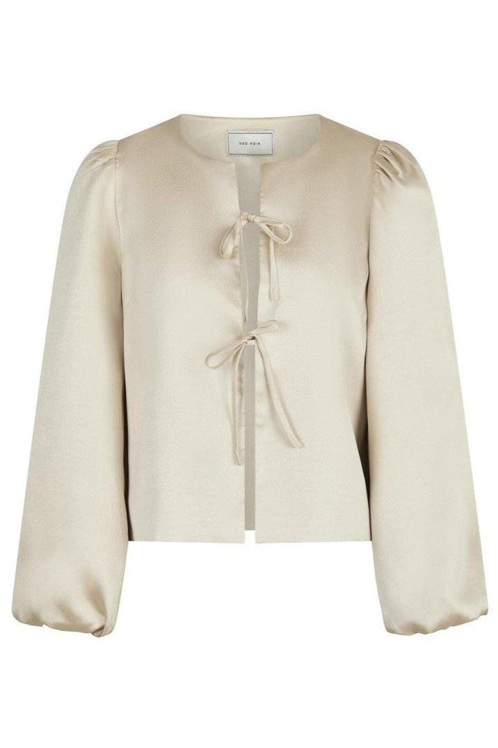 Neo Noir - Daliska Dull Satin Blouse - Sand