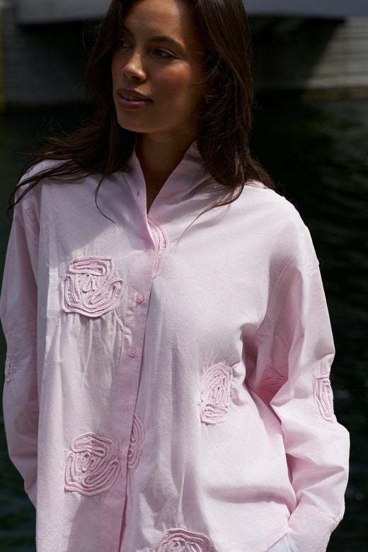 Neo Noir - Dalma Dori Emb Shirt 166746 - 754 - Light Pink Skjorter 