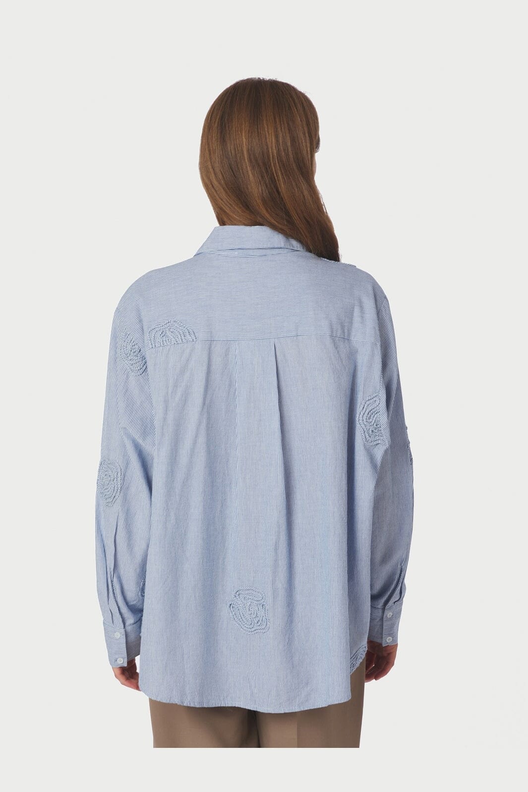 Neo Noir - Dalma Dori Mini Stripe Shirt 167460 - 140 - Blue