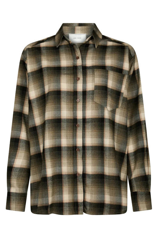 Neo Noir - Dalma Flannel Check Shirt 171678 - 151 - Army Skjorter 