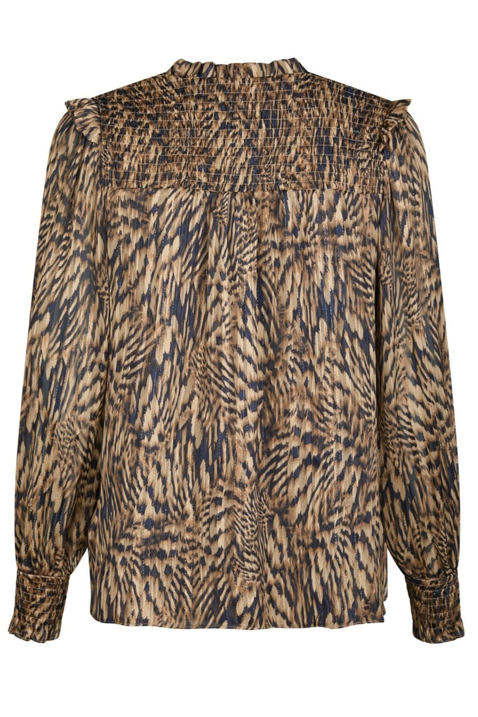 Neo Noir - Davina Pattern Blouse 166259 - 543 - Camel