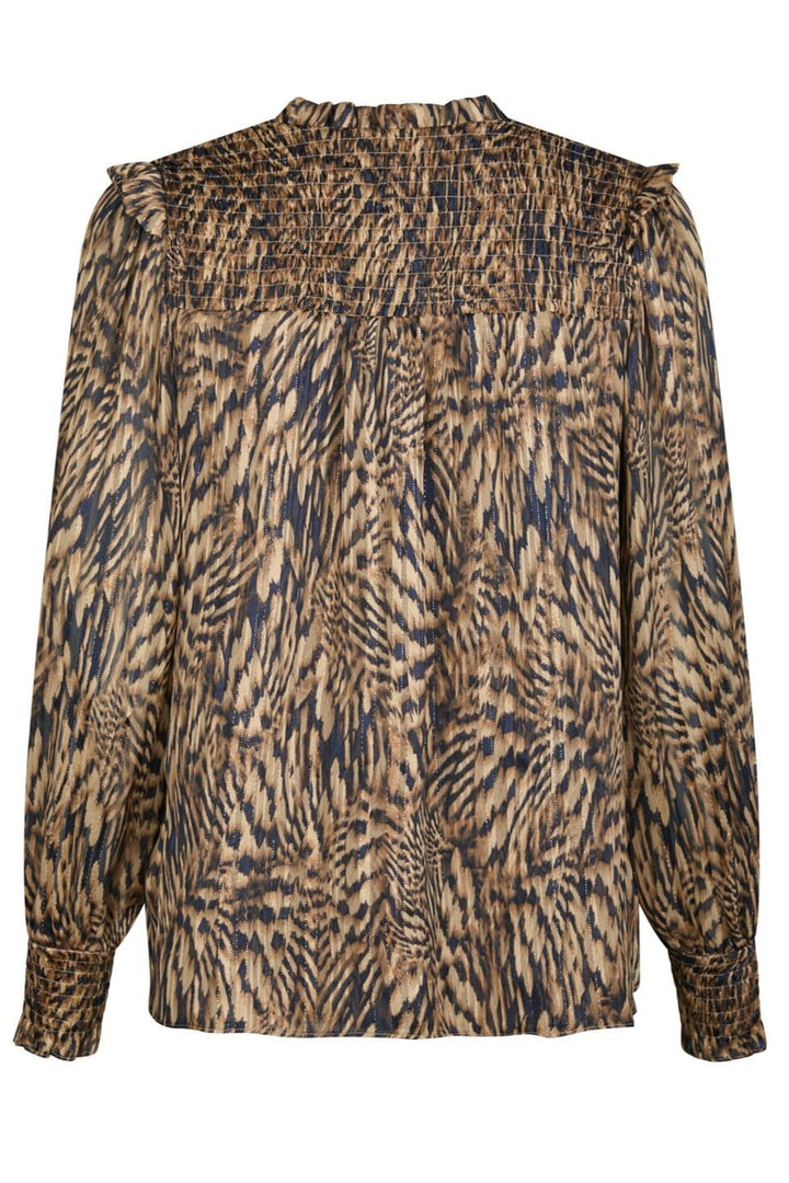 Neo Noir - Davina Pattern Blouse 166259 - 543 - Camel