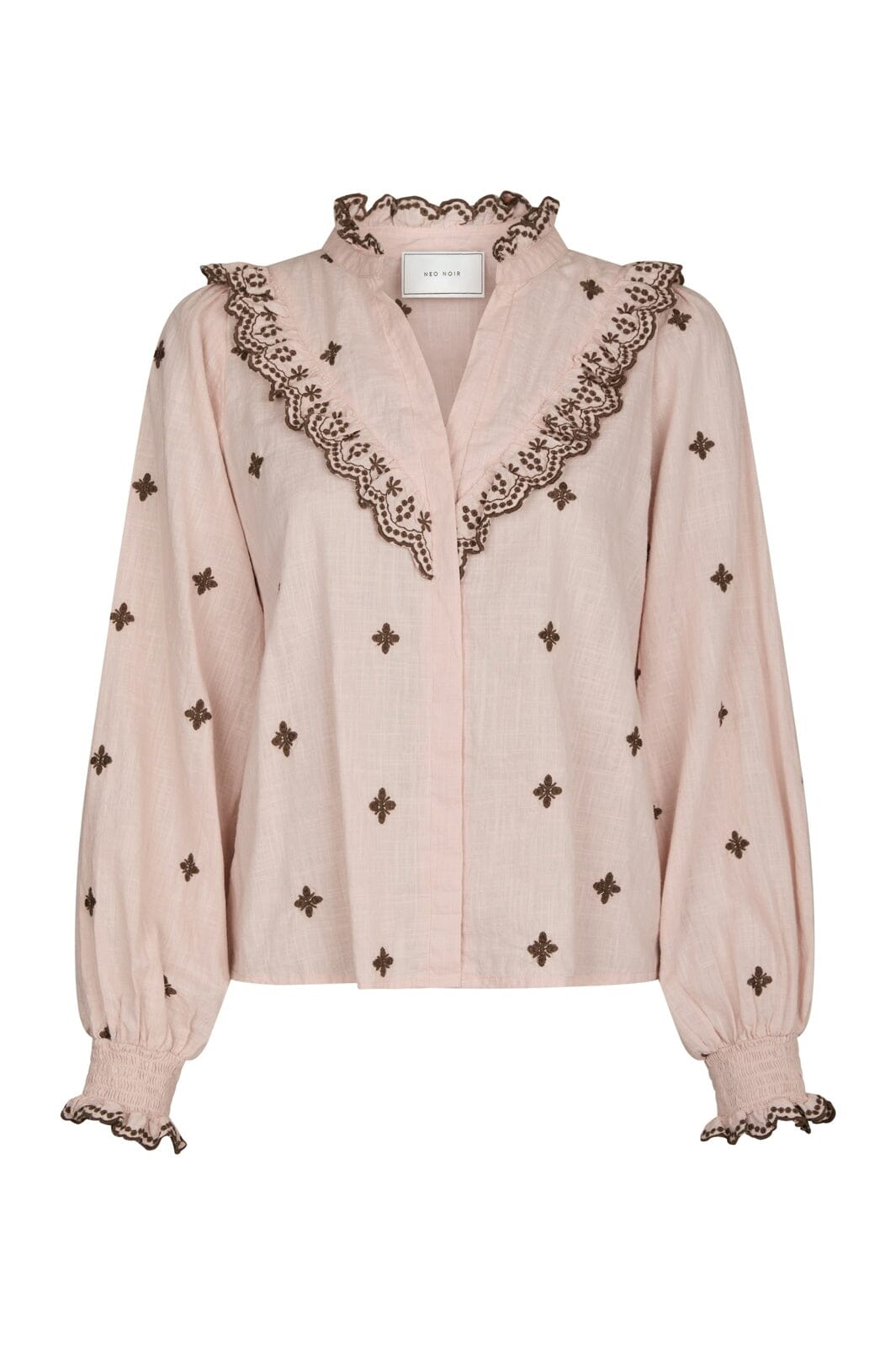 Neo Noir - Degas Blouse 158924 - 433 - Dusty Rose/Brown