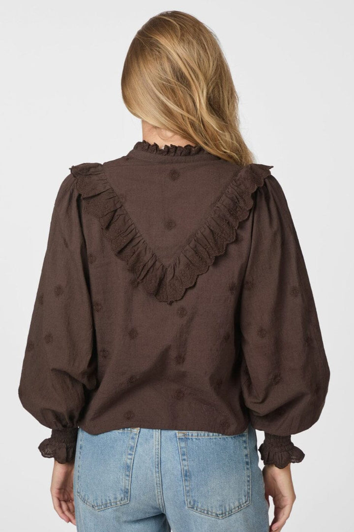 Neo Noir - Degas Blouse 160214 - 676 - Dark Brown