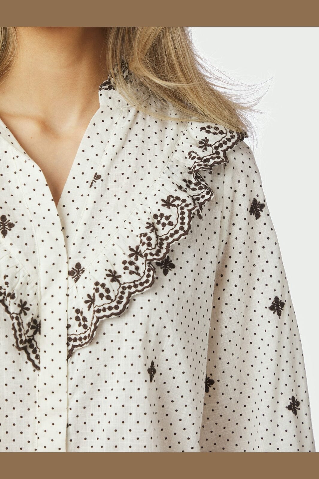 Neo Noir - Degas Dot Blouse 167708 - 121 - Off White