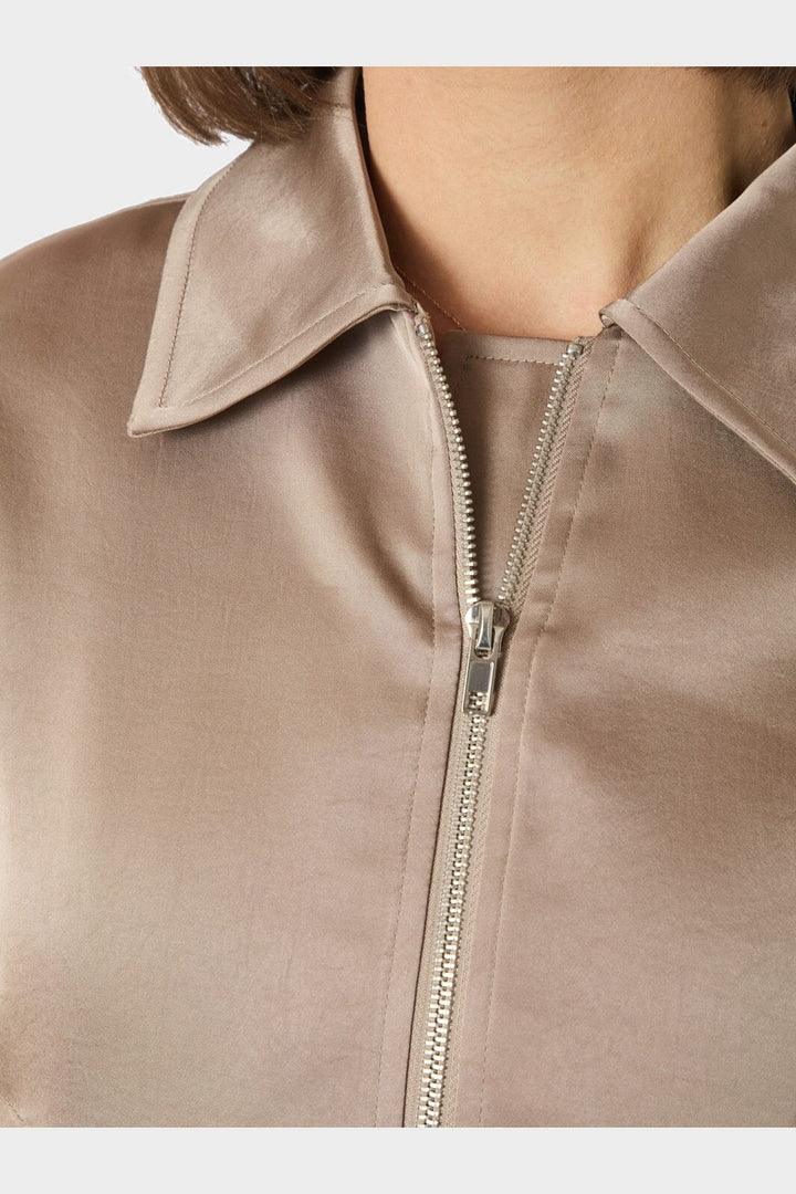 Neo Noir - Denielle Heavy Sateen Jacket 167474 - 811 - Dark Taupe