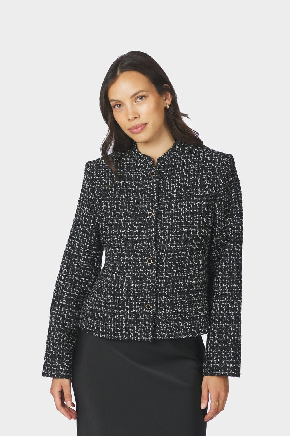 Neo Noir - Denisa Boucle Jacket 170180 - 100 - Black