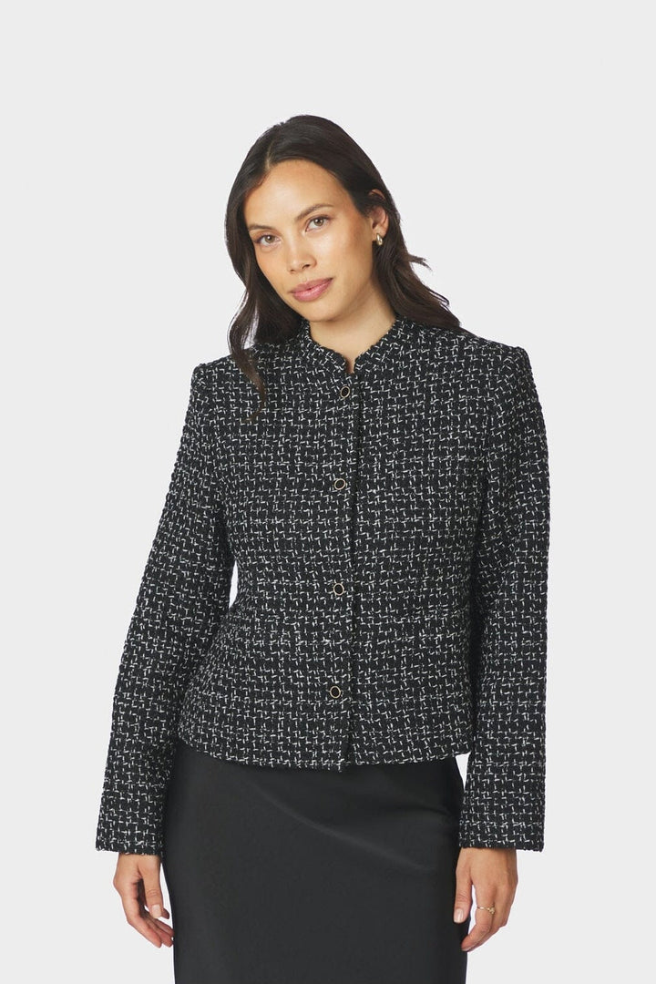 Neo Noir - Denisa Boucle Jacket 170180 - 100 - Black