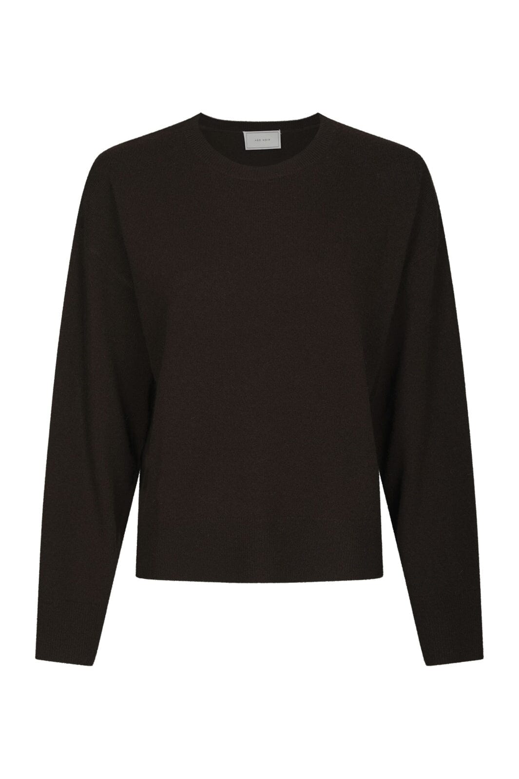 Neo Noir - Detri Wool Knit Blouse 167774 - 676 - Dark Brown