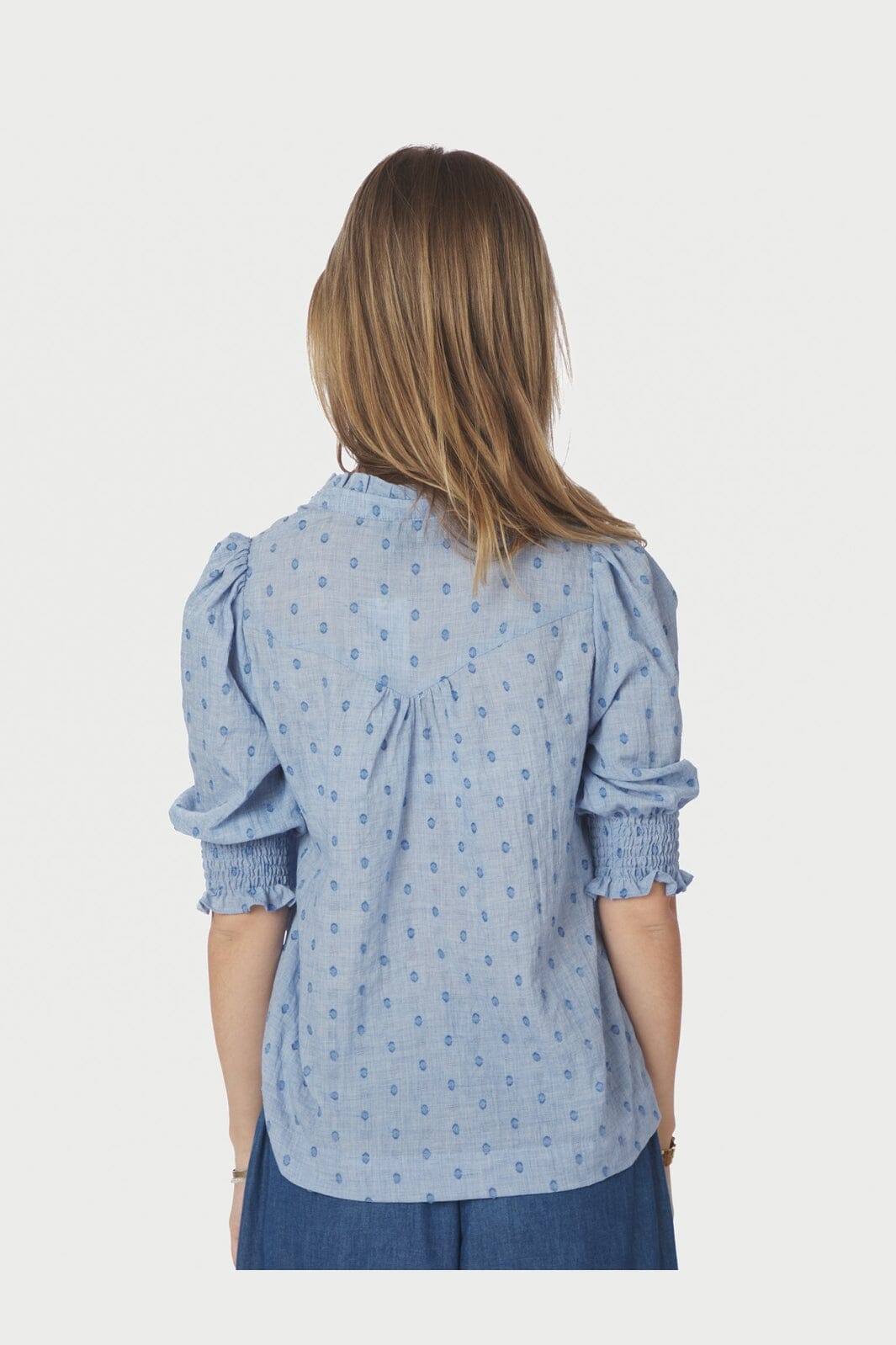 Neo Noir - Diana Dobby S Blouse 167750 - 145 - Light Blue