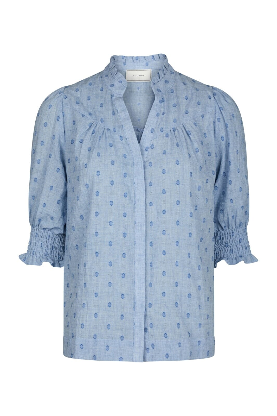 Neo Noir - Diana Dobby S Blouse 167750 - 145 - Light Blue