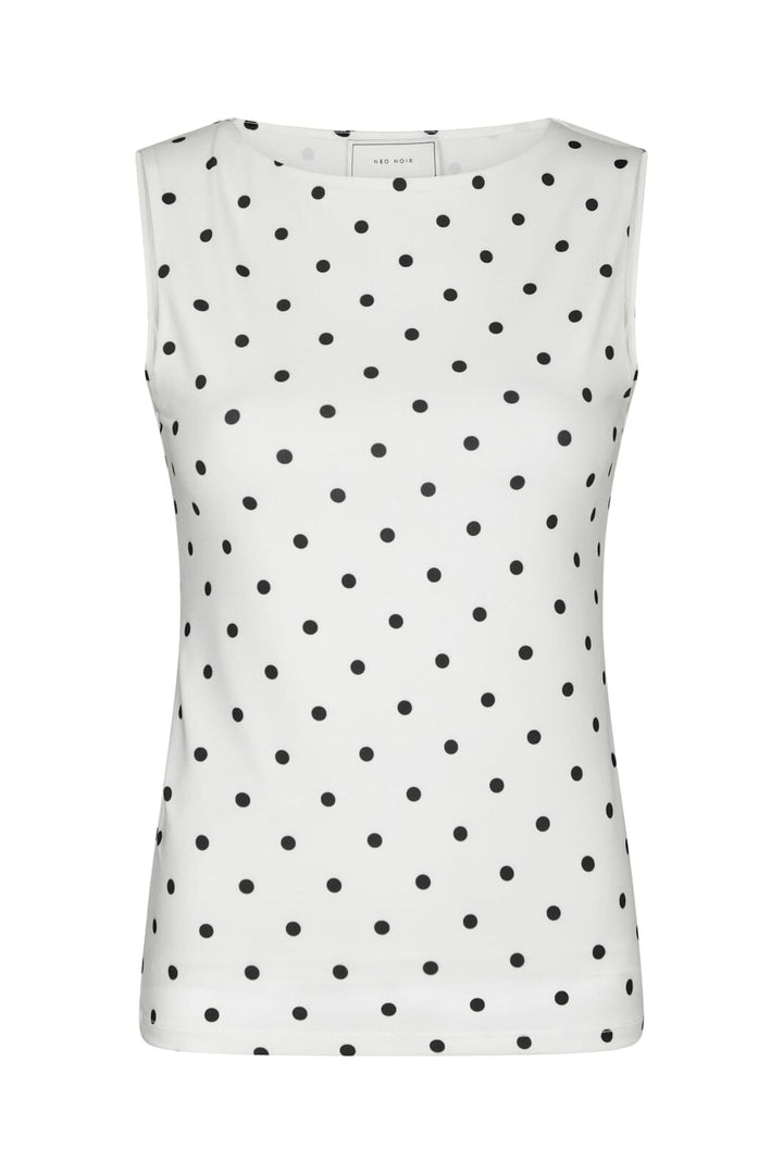 Neo Noir - Ditty Jersey Dot Top 167487 - 120 - White