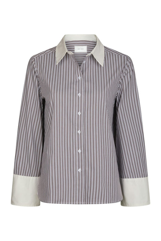 Neo Noir - Dranila Stripe Shirt 165982 - 210 - Brown
