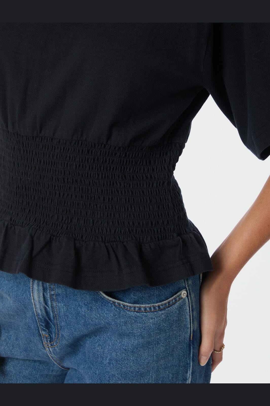 Neo Noir - Dray Boxy Smock Tee 165720 - 141 - Navy