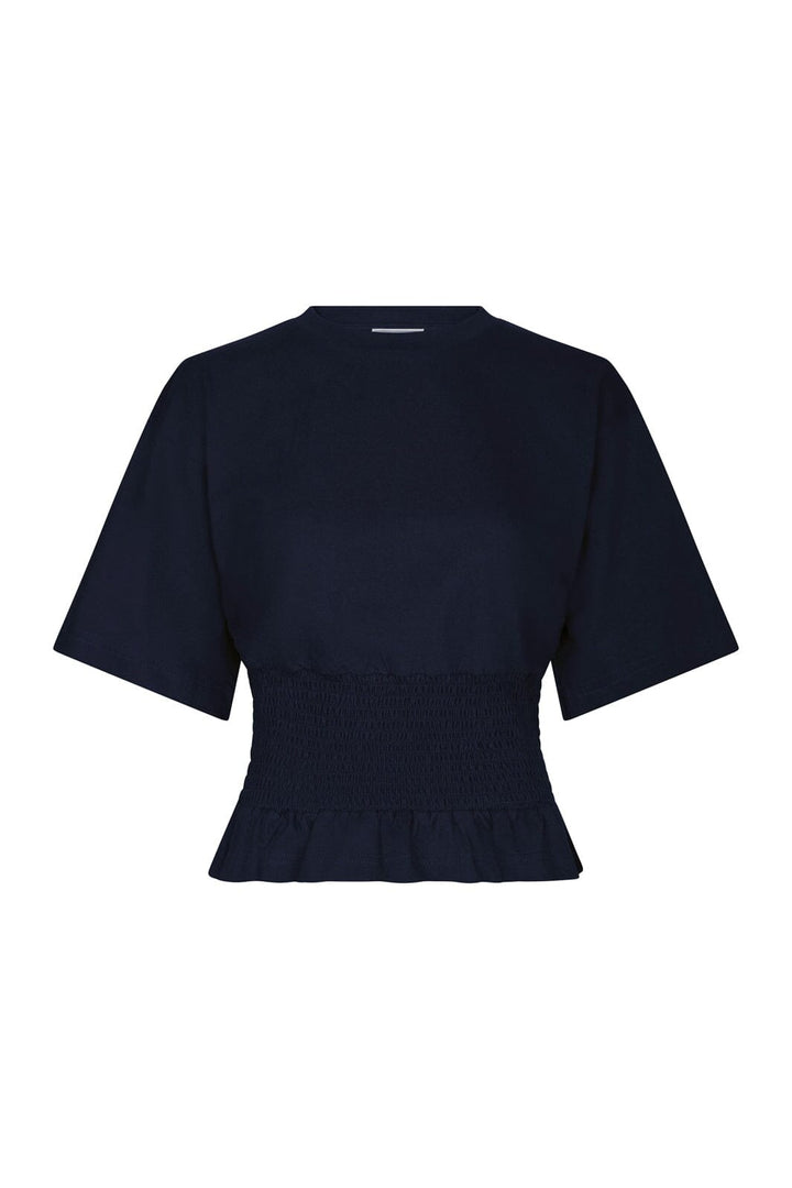 Neo Noir - Dray Boxy Smock Tee 165720 - 141 - Navy