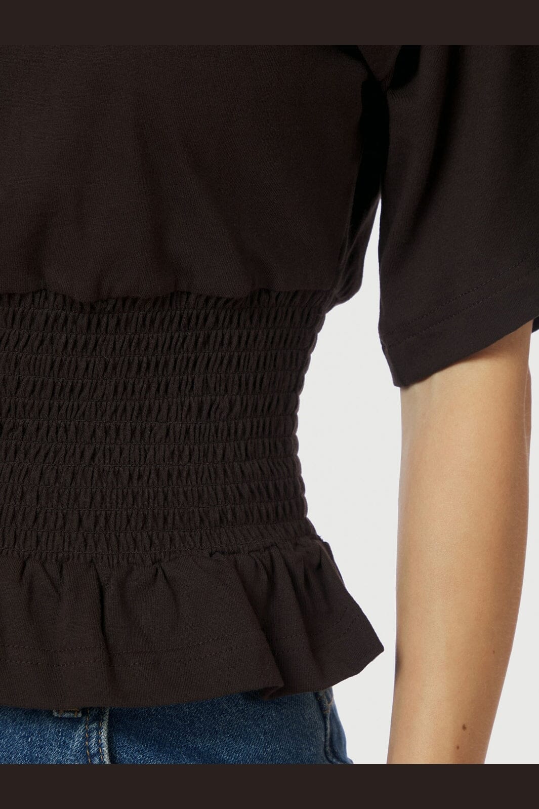 Neo Noir - Dray Boxy Smock Tee 165720 - 676 - Dark Brown