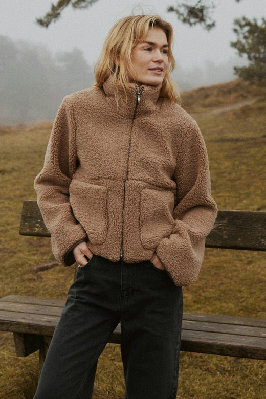 Neo Noir - Effa Teddy Jacket 164602 - 214 - Taupe