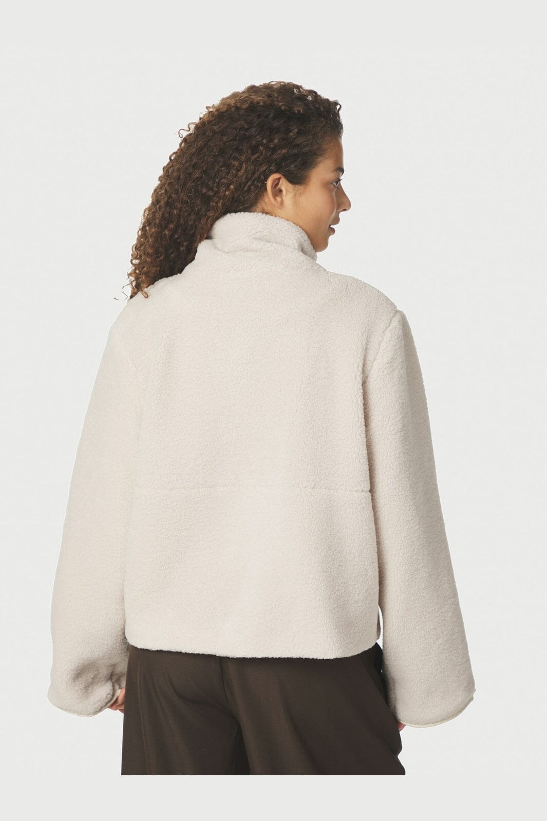 Neo Noir - Effa Teddy Jacket 164602 - 436 - Ivory/Ivory